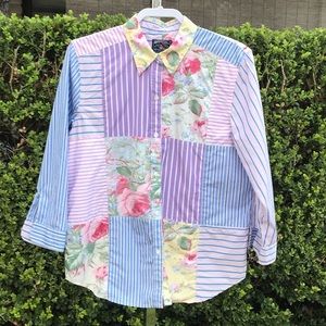 American Living Patchwork Shirt Size XL